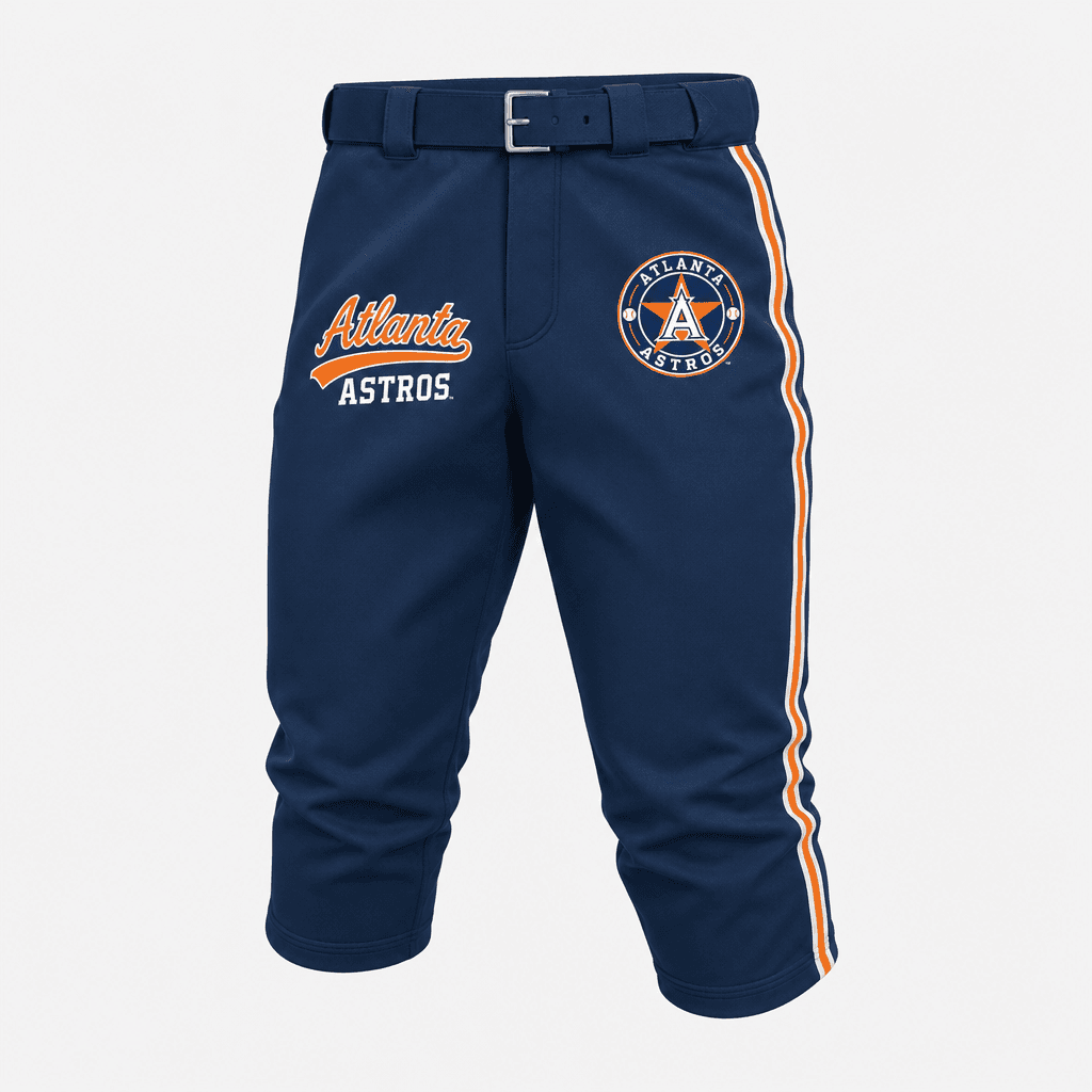 Baseball Pants Capris Length - Navy