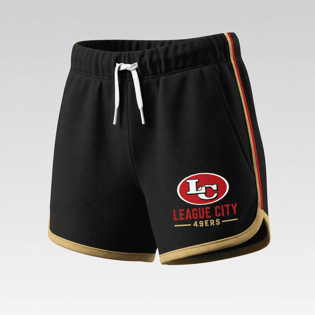 LC 49ers Girls Shorts Black