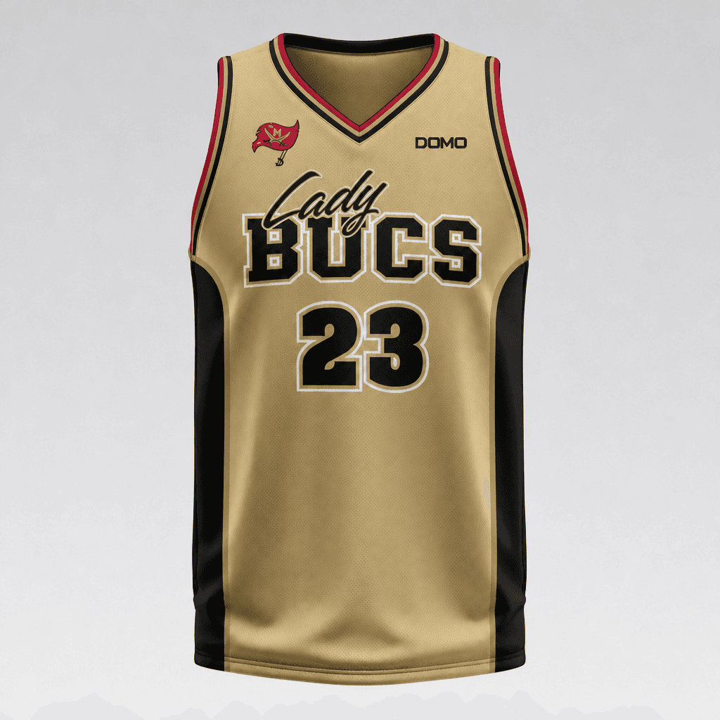 McIntosh County Academy - Basketball Jersey (Vegas Gold Lady Bucs) (copy) view 3