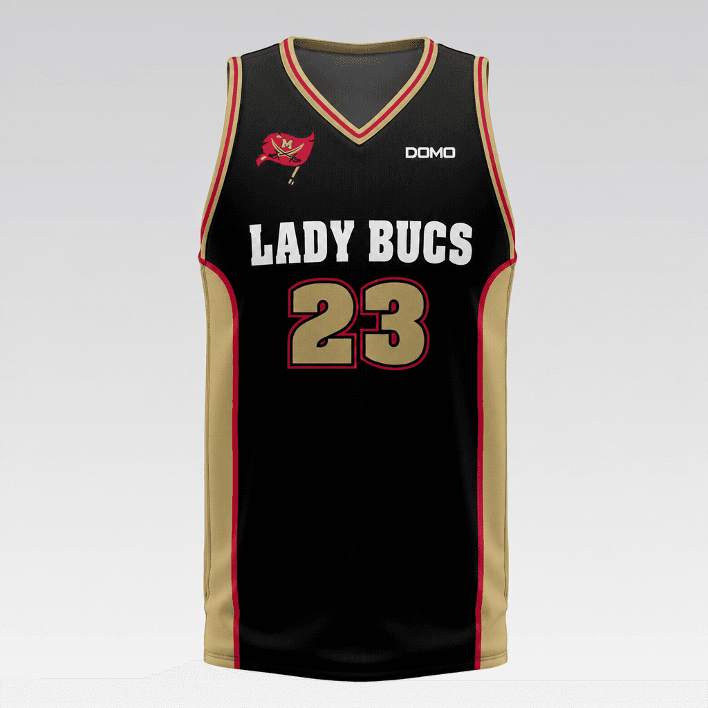 McIntosh County Academy - Basketball Jersey (Black Lads Bucs ) (copy) view 2