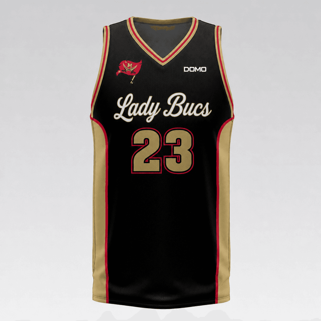 McIntosh County Academy - Basketball Jersey (Black Lads Bucs ) (copy) view 3