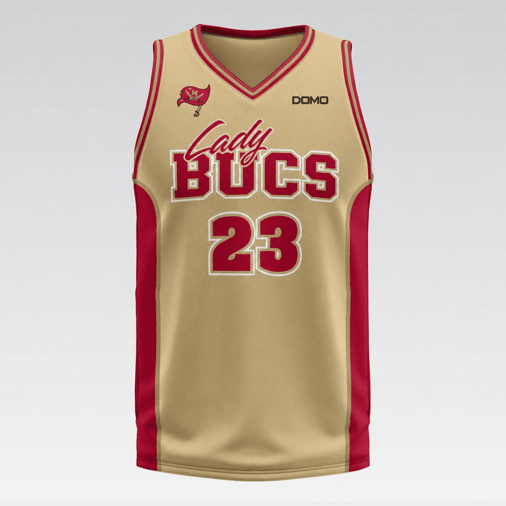McIntosh County Academy - Basketball Jersey (Vegas Gold Lady Bucs) (copy) view 2