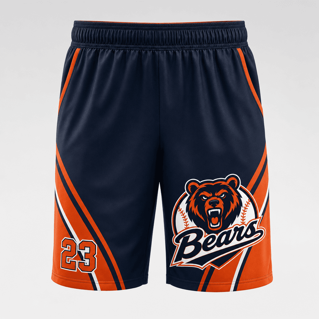 Bears - Athletic Sublimated Shorts - WITH Pockets