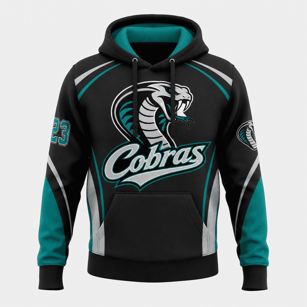 Cobras - Fleece Hoodie Sublimated view 2