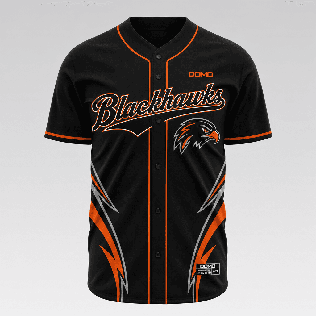 Baseball Button Up Jersey (Custom) view 2