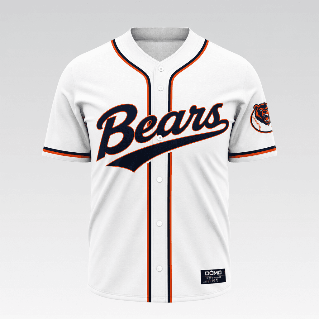 Bears - Baseball Button Up Jersey view 2