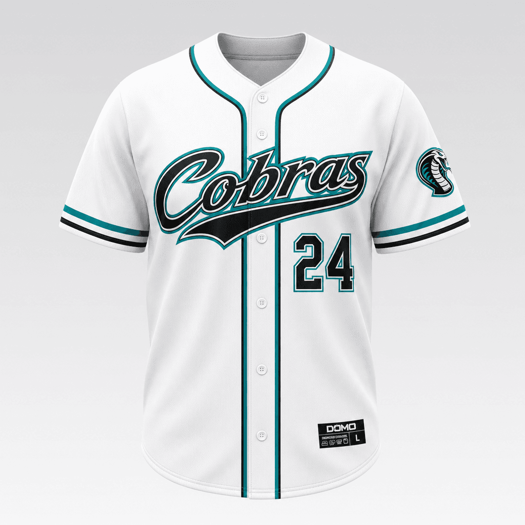 Cobras - Baseball Button Up Jersey view 2