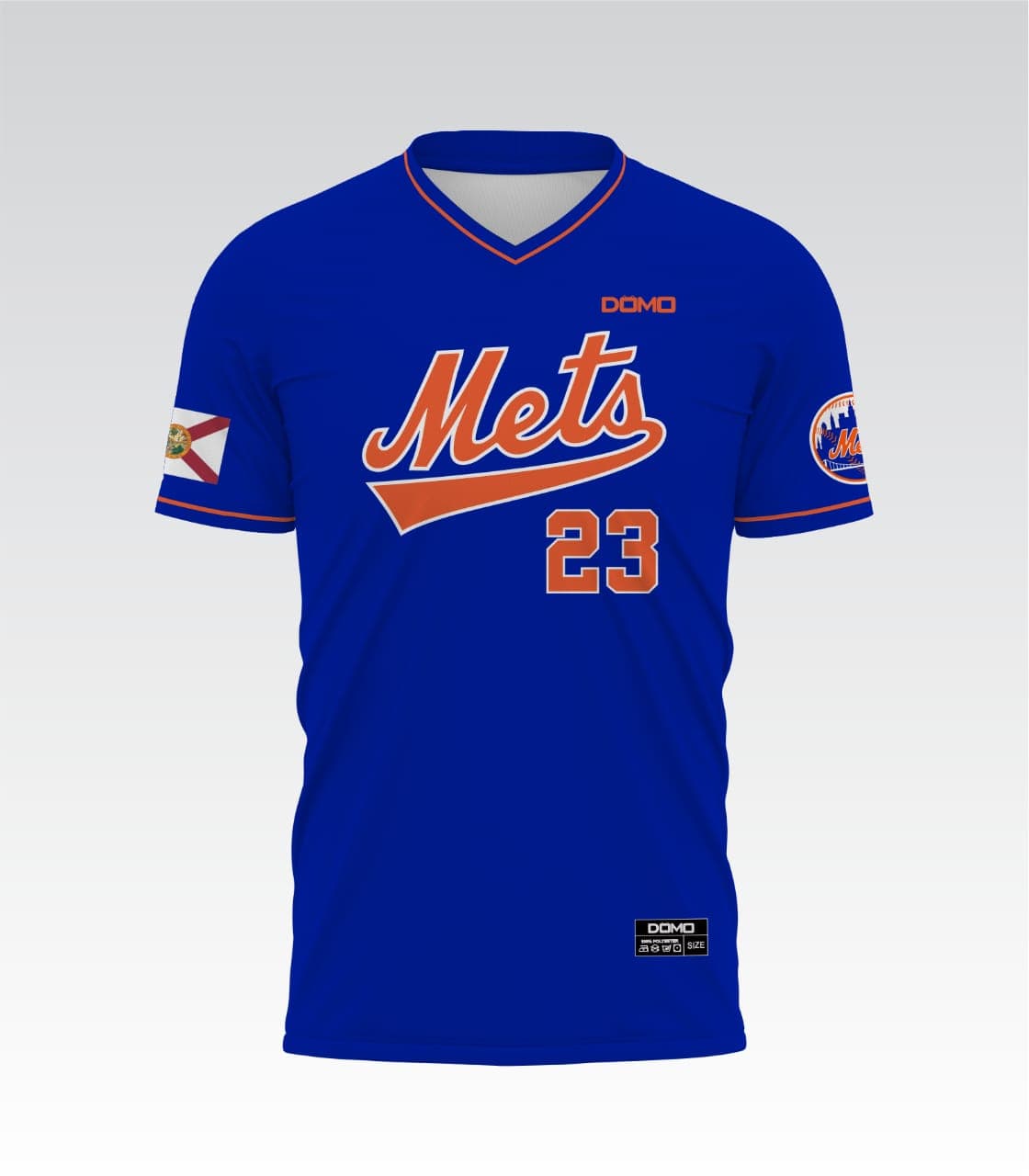 FL Baseball V-Neck Jersey (Blue)