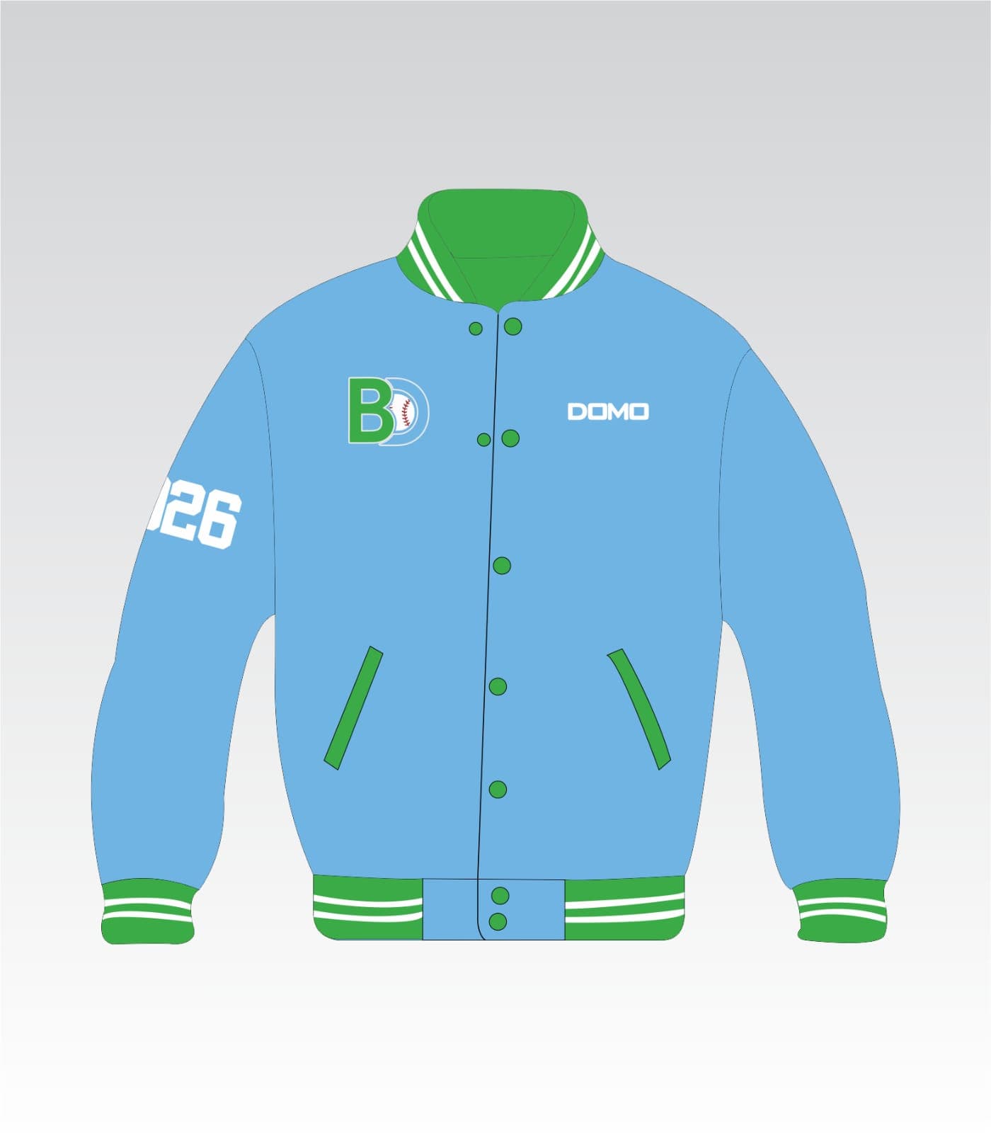 Dill Alumni Jacket Reversible (Blue and Green) view 2