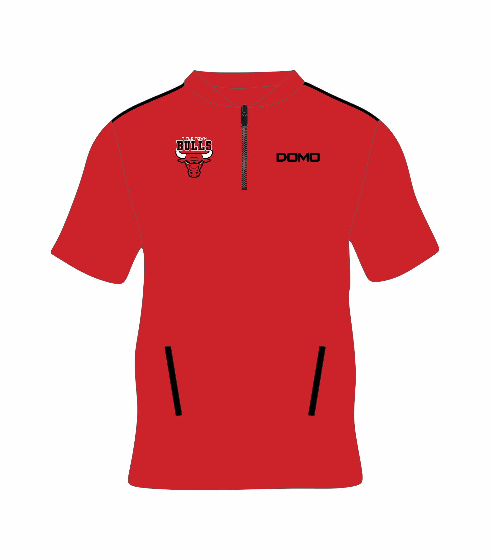 TitleTown Bulls Cage Jacket Red