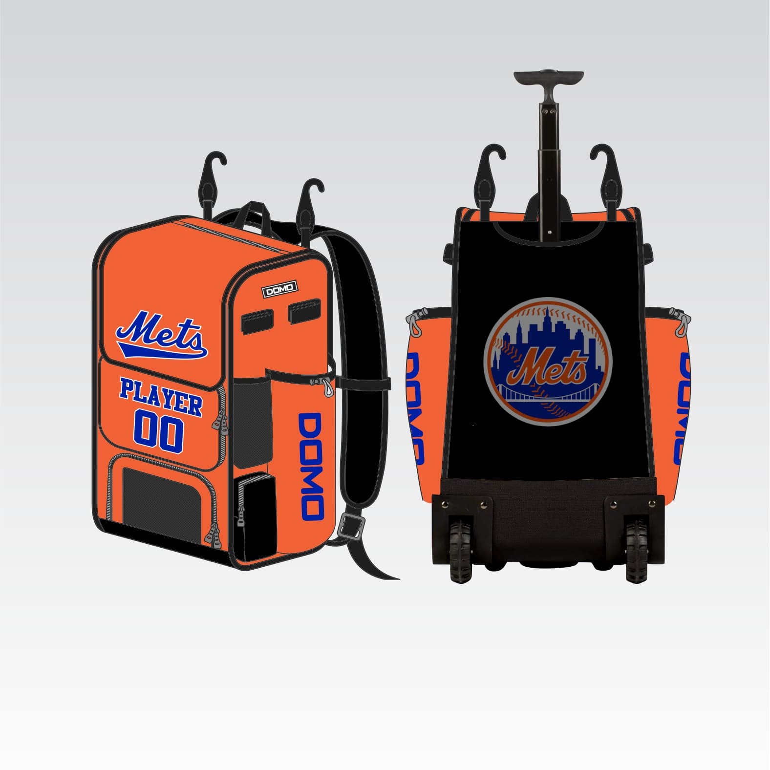 FL Mets Roll Baseball Bag