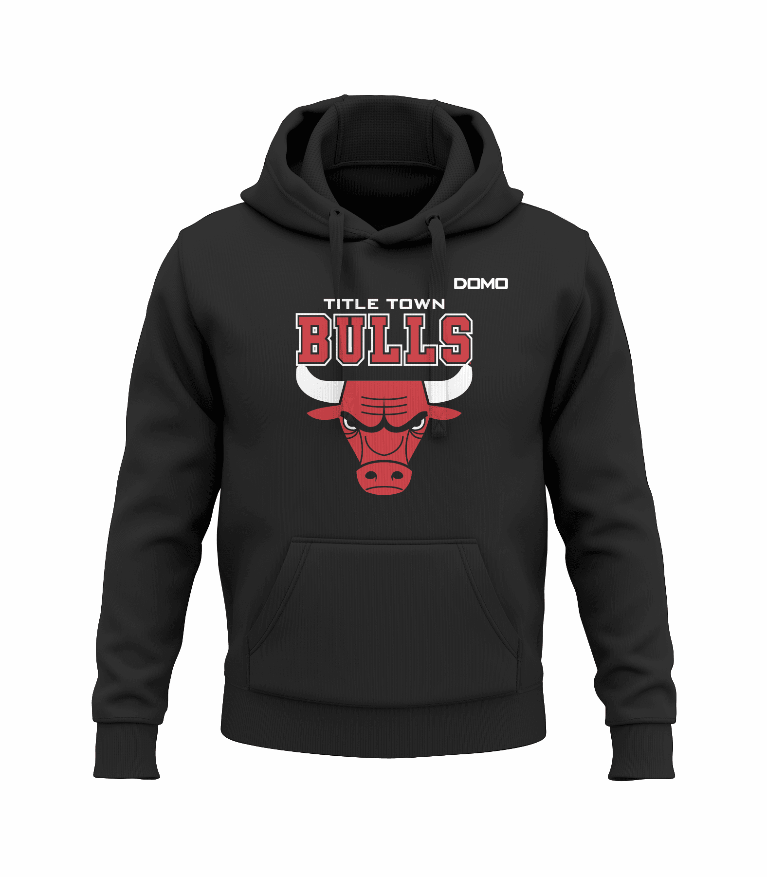 TitleTown Bulls Hood Black