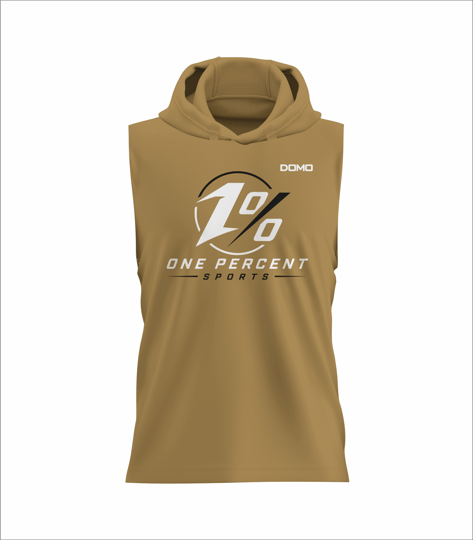 One Percent - DriFit Sleeveless TShirt With Hood (Custom)-Copy