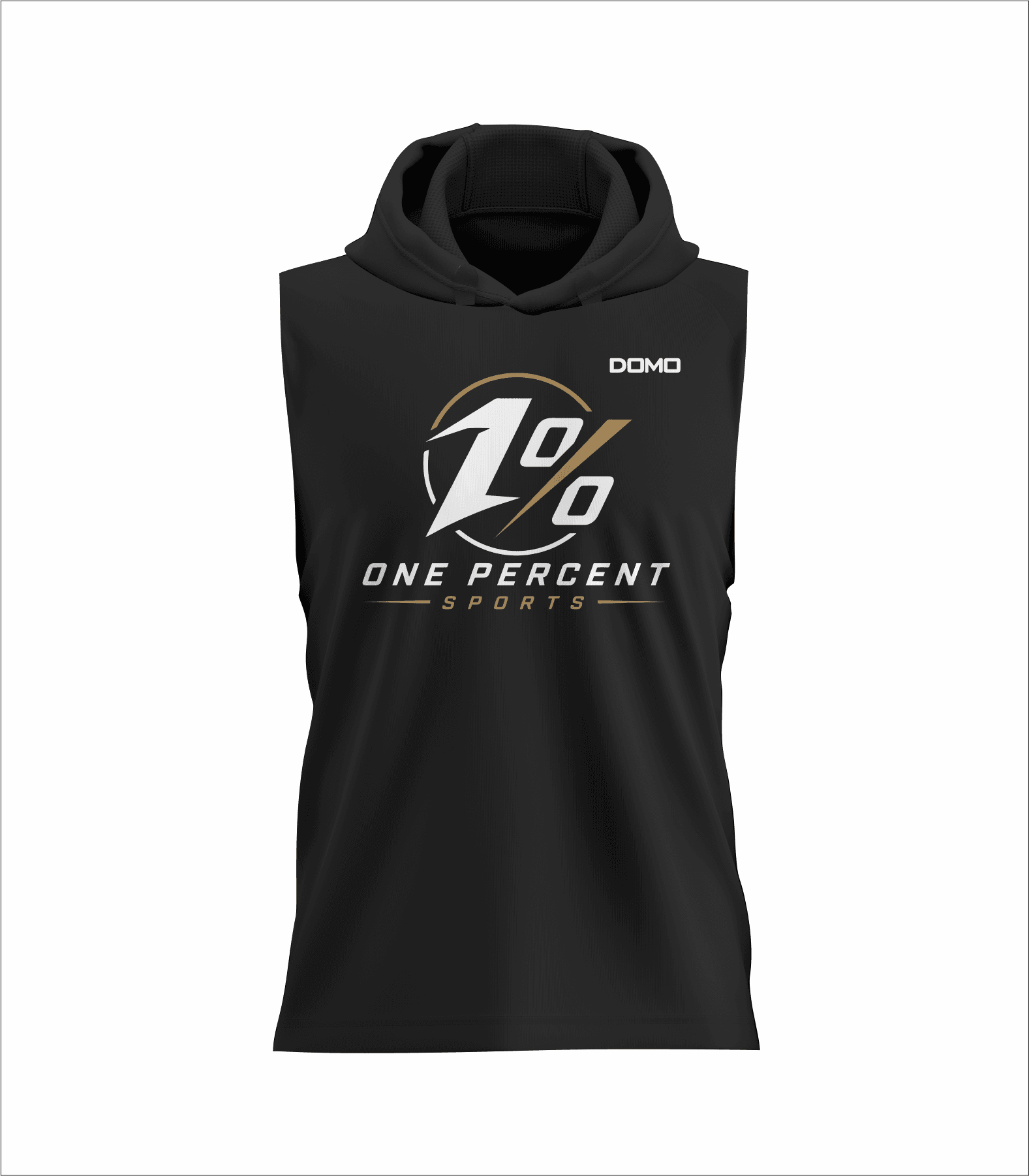 One Percent - DriFit Sleeveless TShirt With Hood (Custom)