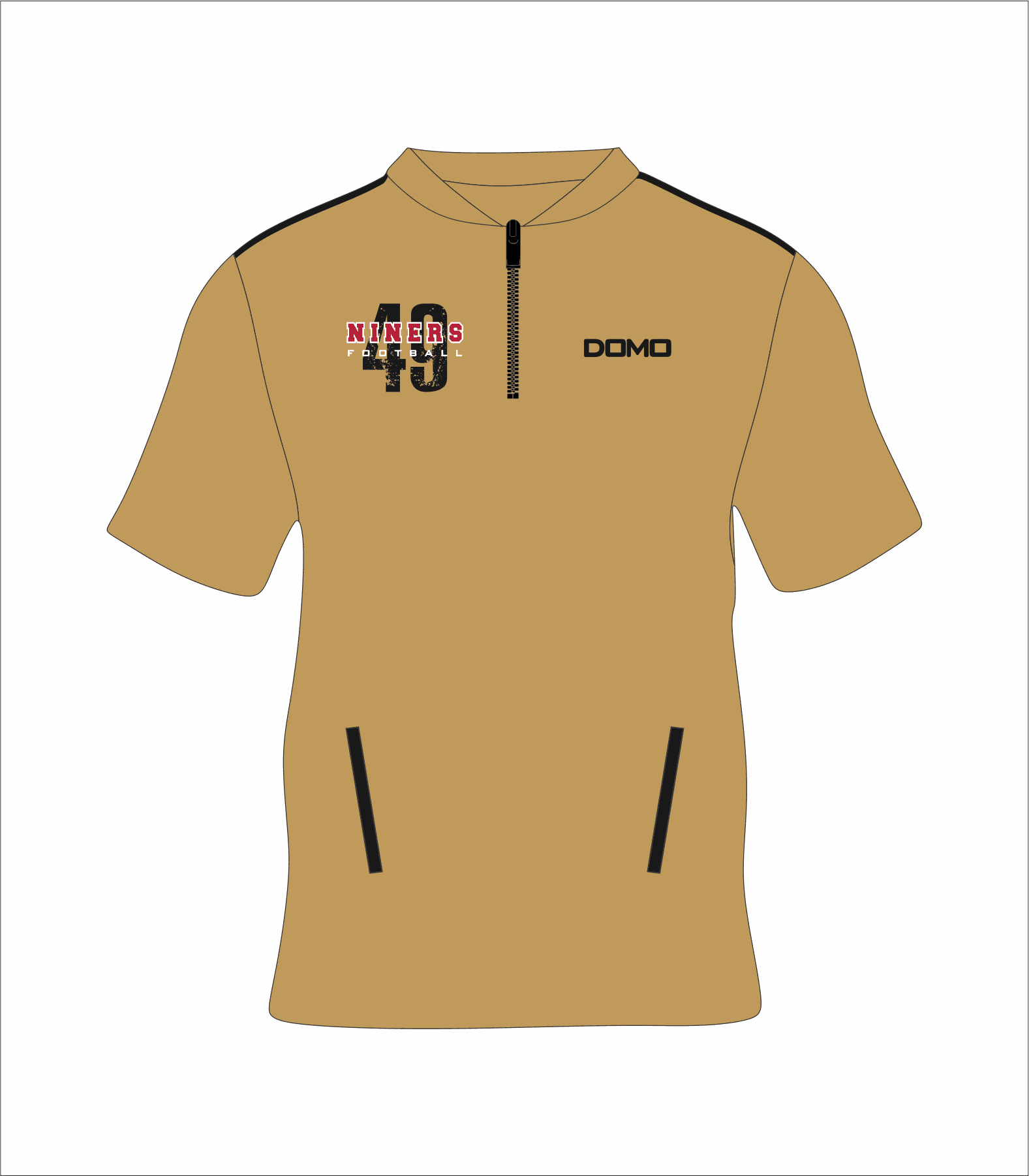 LC 49ers - 3Quarter Zip - Gold