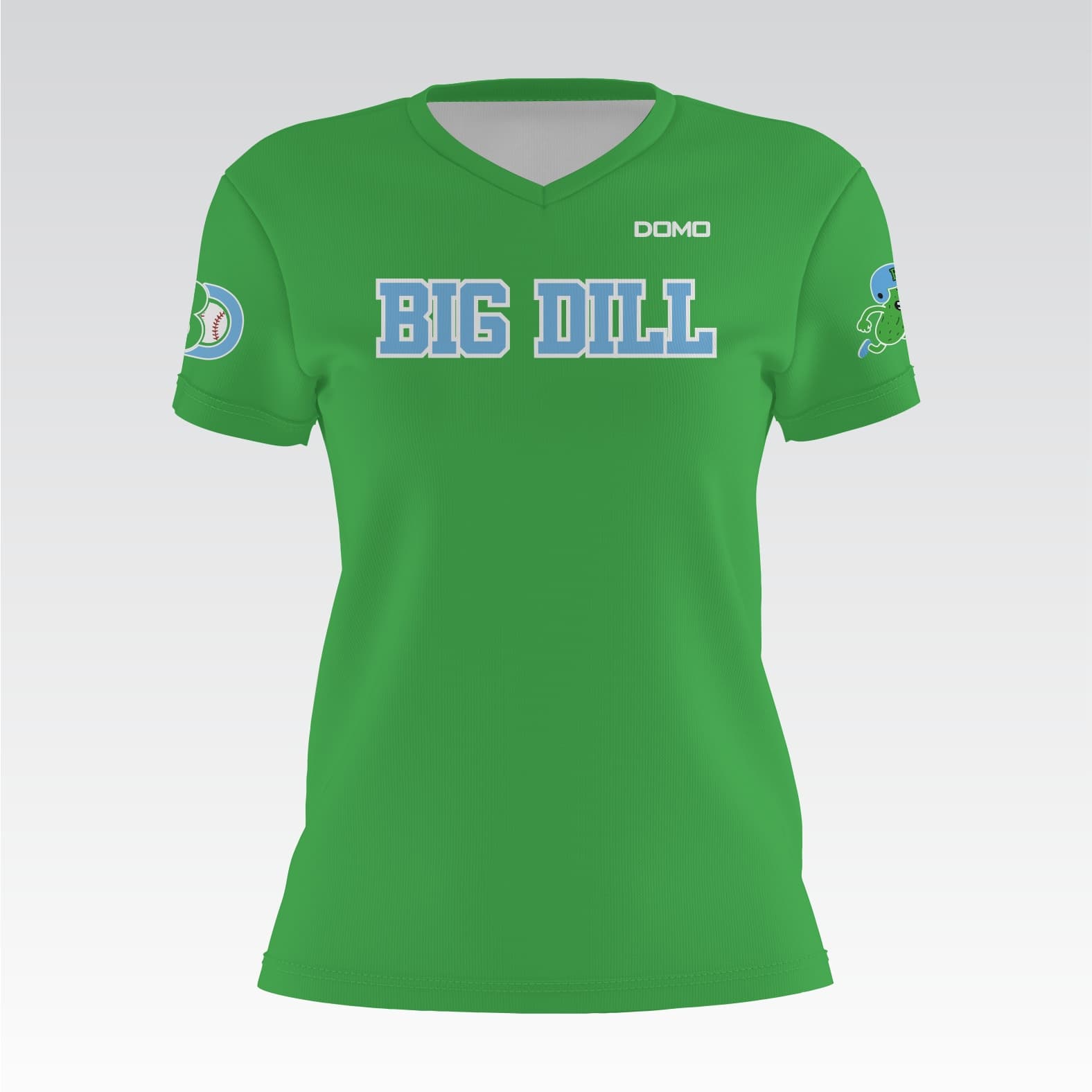 Dill Baseball V-Neck Jersey (Green)