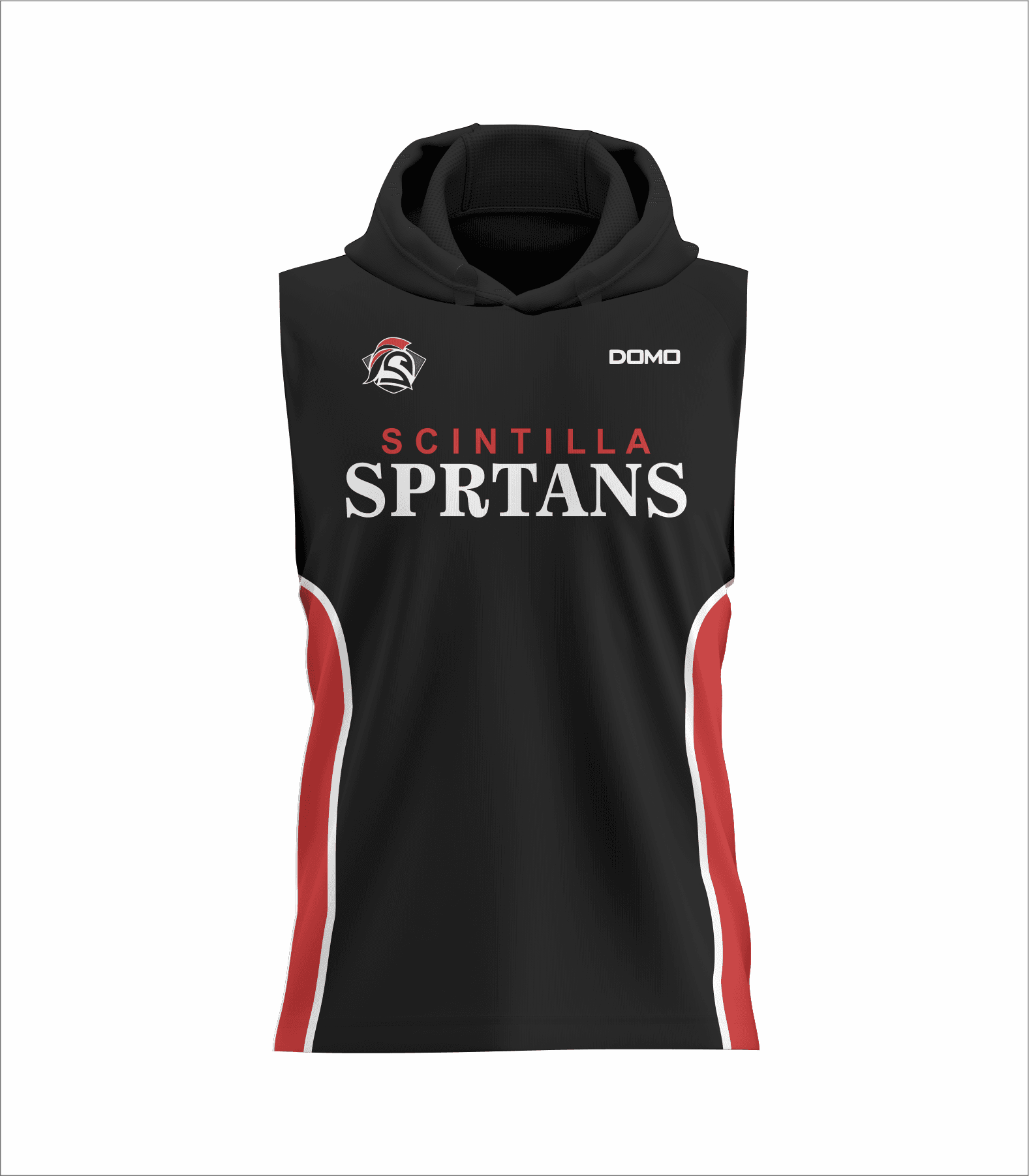 Sintilla Spartans - DriFit Sleeveless TShirt With Hood (Custom)