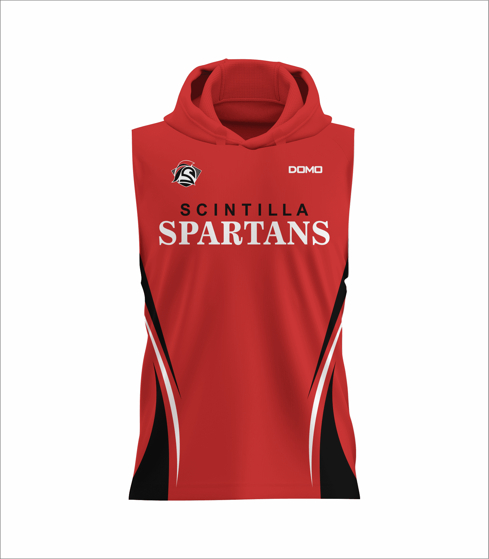 Scintilla Spartans - DriFit Sleeveless TShirt With Hood (Custom)