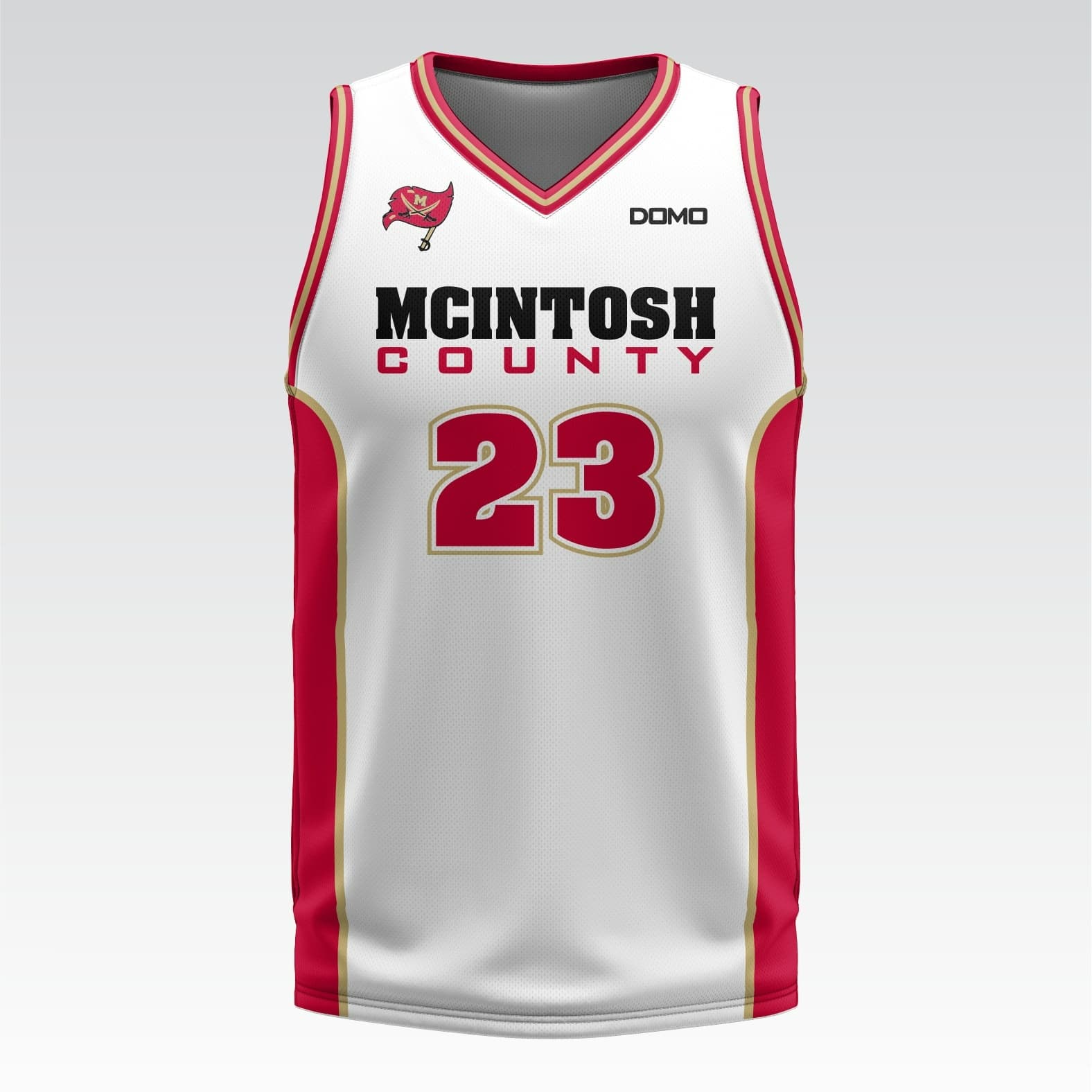 McIntosh County Academy - Basketball Jersey (White)