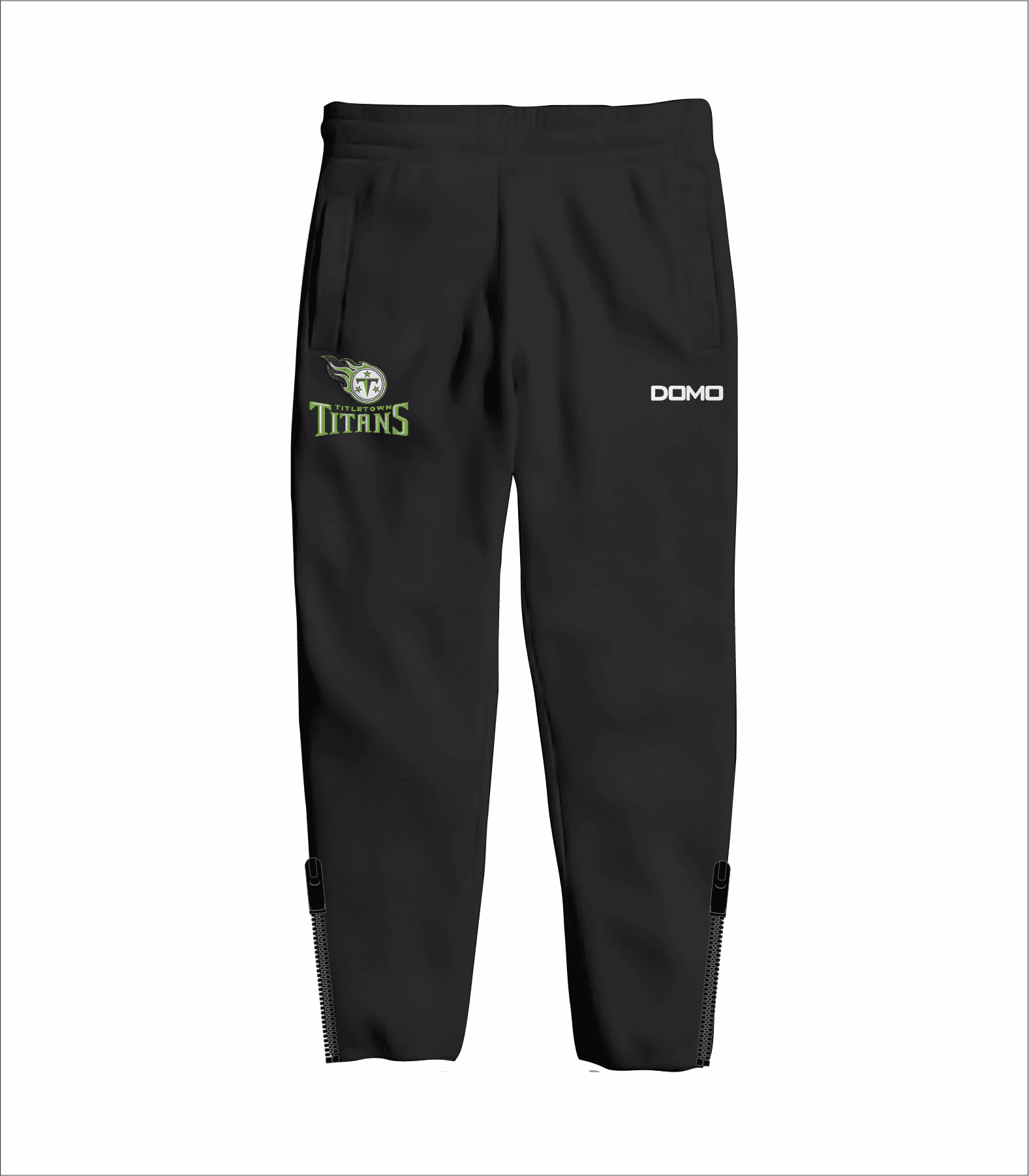 Titletown Titans - Fleece Pants Only Embroidery Zipper Bottom