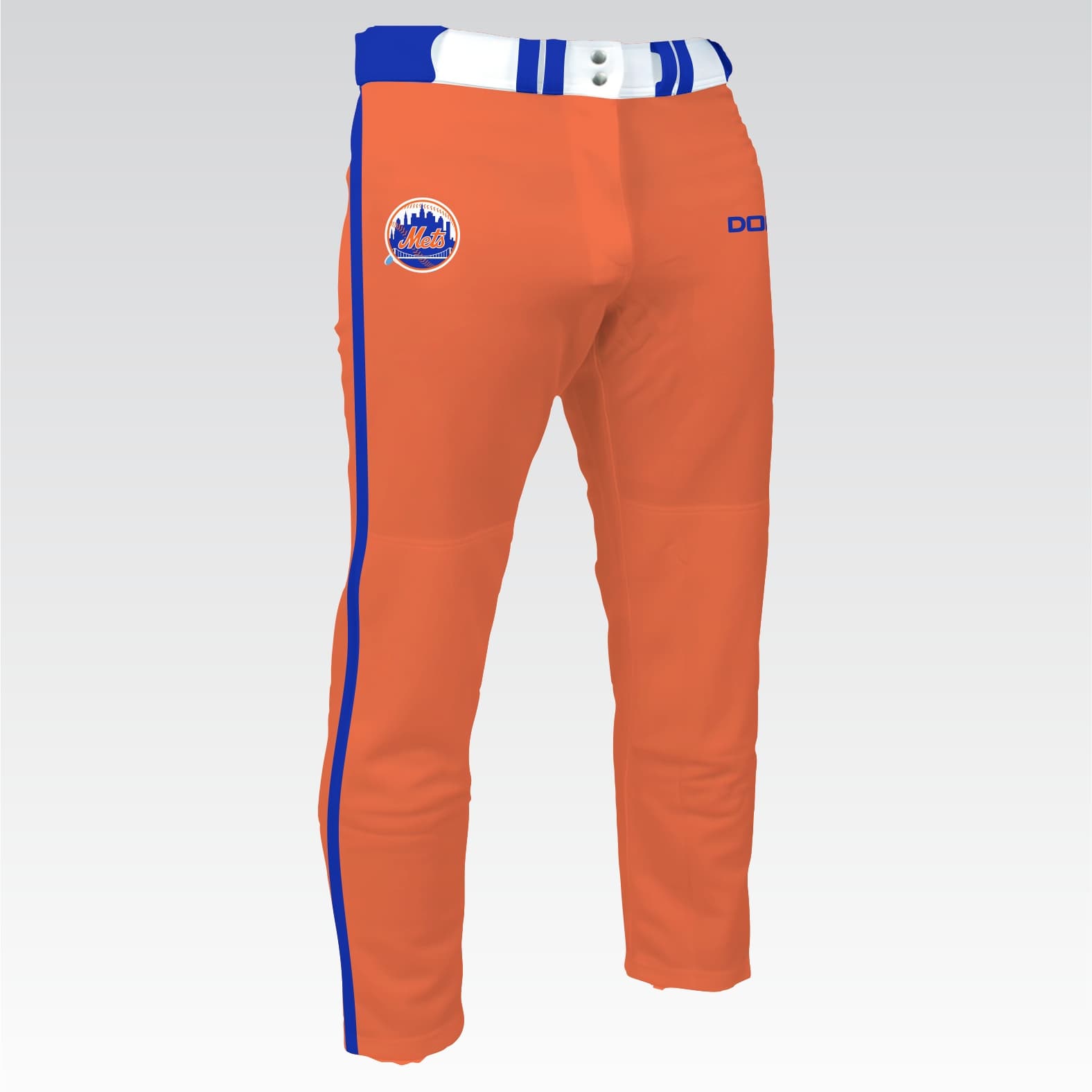 FL Mets Baseball Pants Full Length (Orange)
