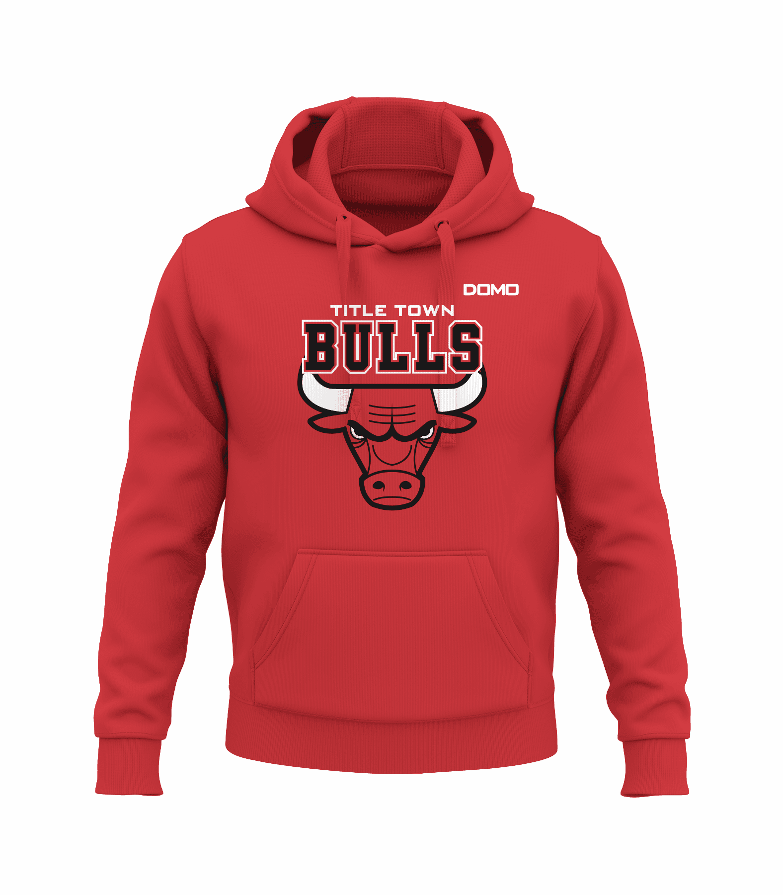 TitleTown Bulls Hood Red