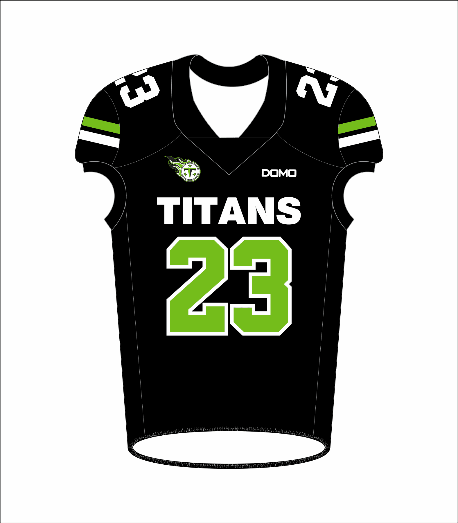 Titans Apex Football Jersey - Black