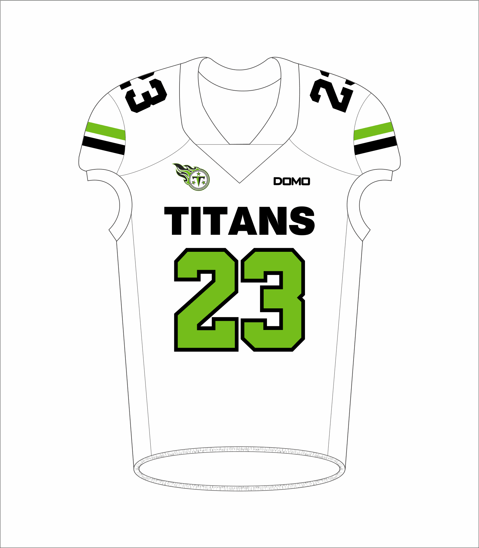 Titans Apex Football Jersey - White