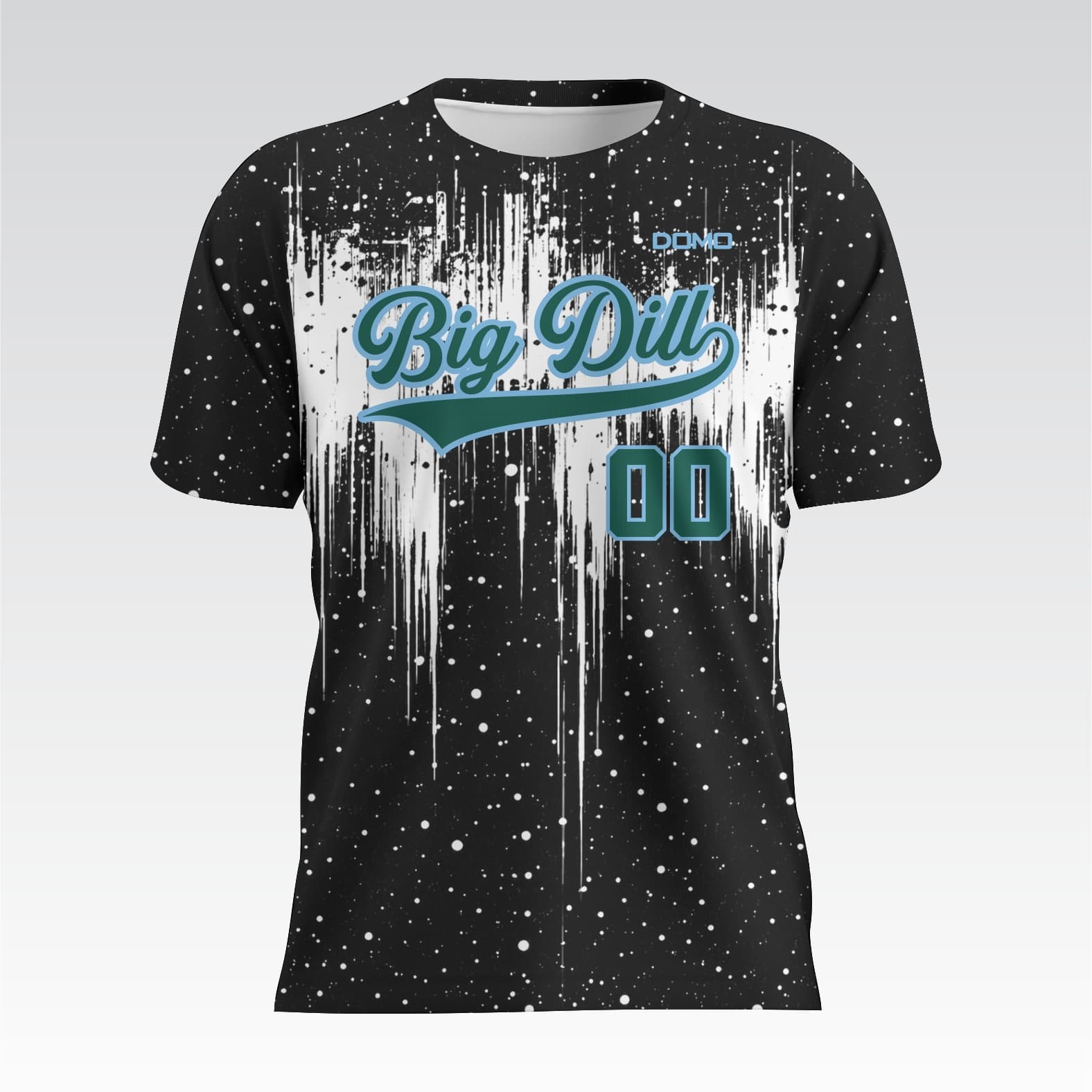 Dill DriFit Jersey (Black w Cream Splatter)