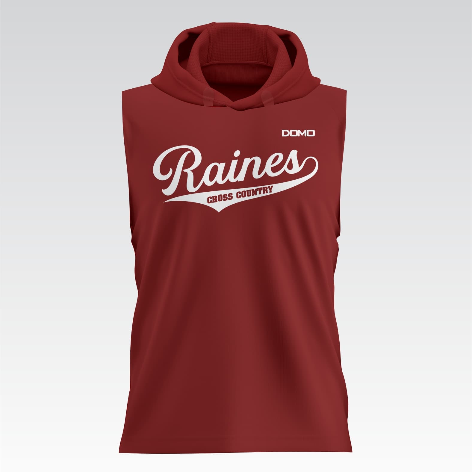 Raines DriFit Sleeveless TShirt with Hoodie (Maroon)