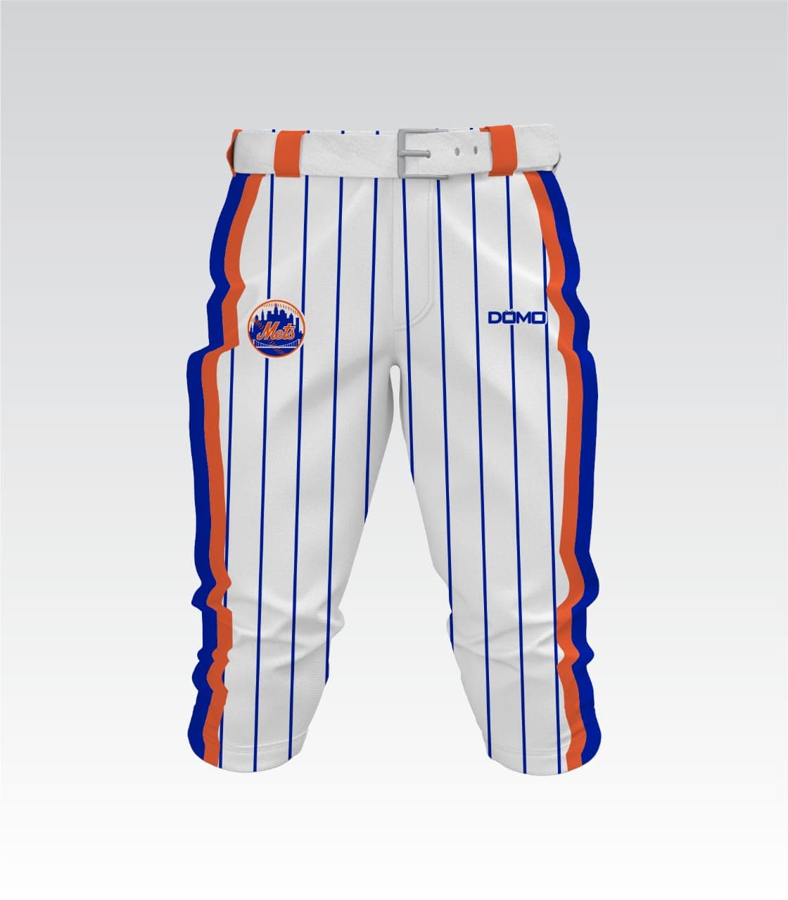 Florida METS - Baseball Pants Capris Length - White Pin Stripes