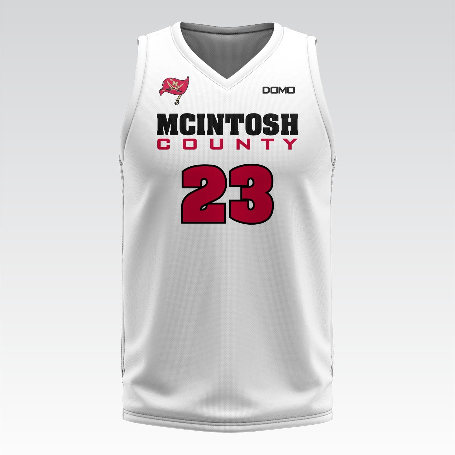McIntosh County Academy - Basketball Practice Jersey White