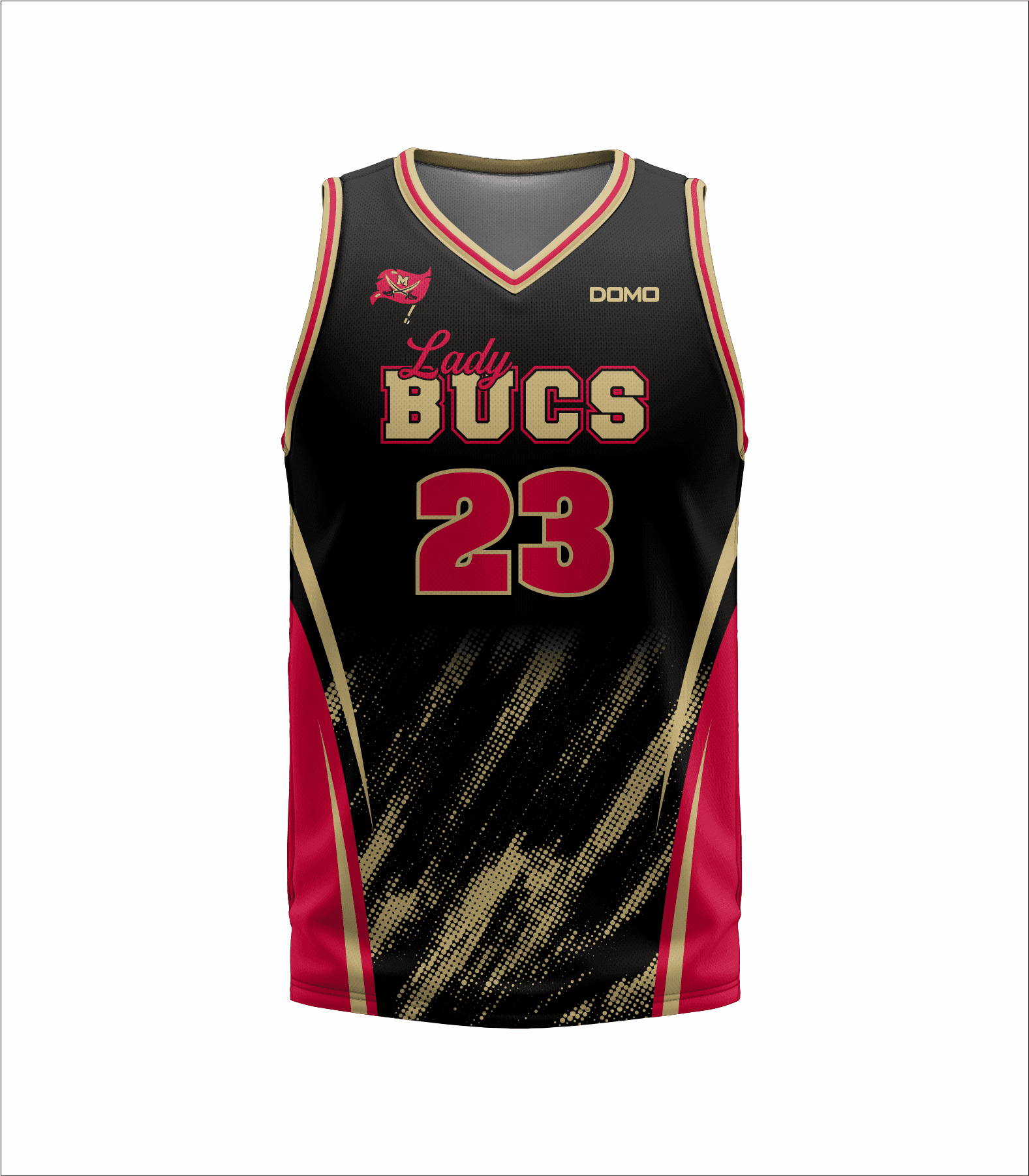 McIntosh County Academy - Basketball Jersey (Black Lads Bucs ) (copy) view 4