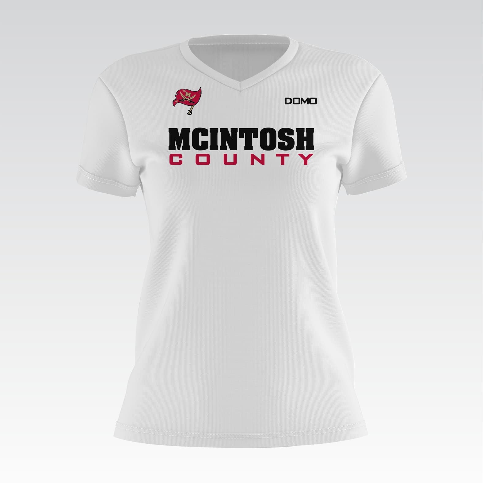 McIntosh County Lady V-Neck- White