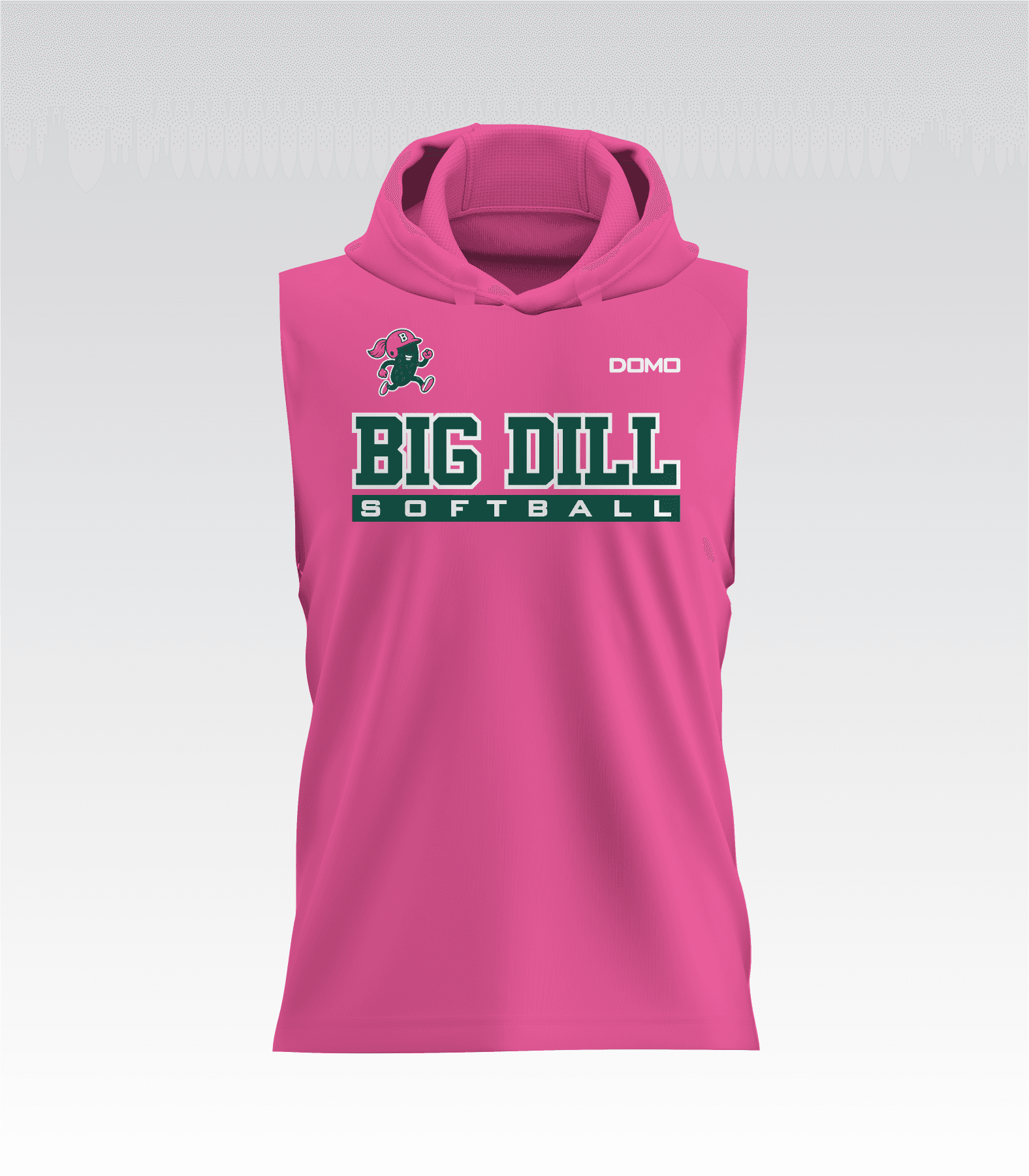 Big Dill Softball - DriFit Sleeveless TShirt With Hood (Custom)